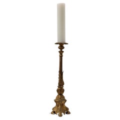 Large 18th century bronze and copper church candle holder, France