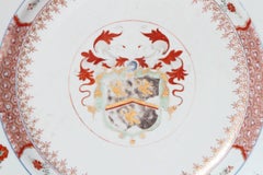 Large 18th Century Chinese Export Armorial Charger