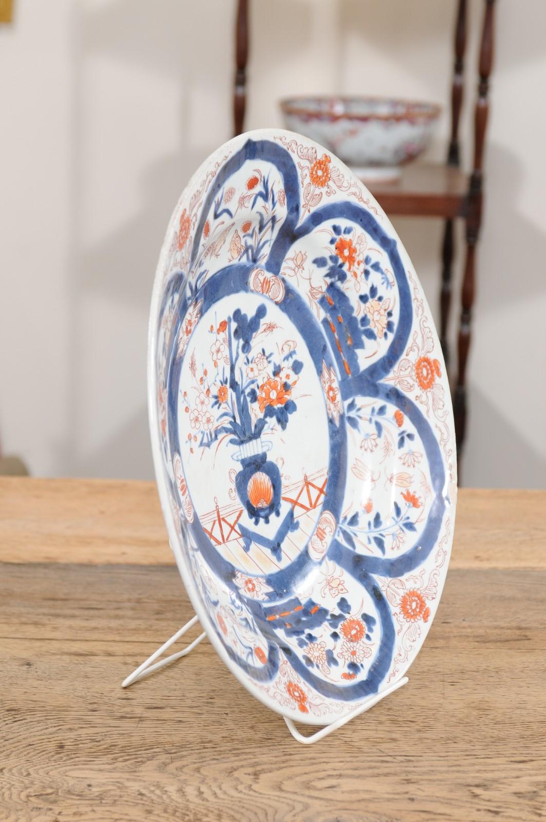 Große 18. Jahrhundert Chinesisch Export Imari Porcelain Charger im Angebot 3