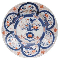 Large 18th Century Chinese Export Imari Porcelain Charger