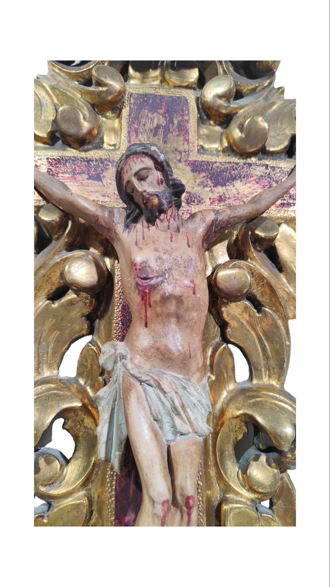 Large 18th Century Cross With Christ Crucified 3