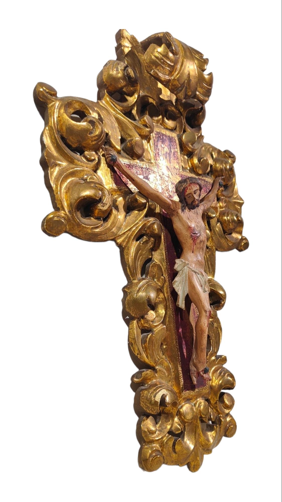 Large 18th Century Cross With Christ Crucified 5