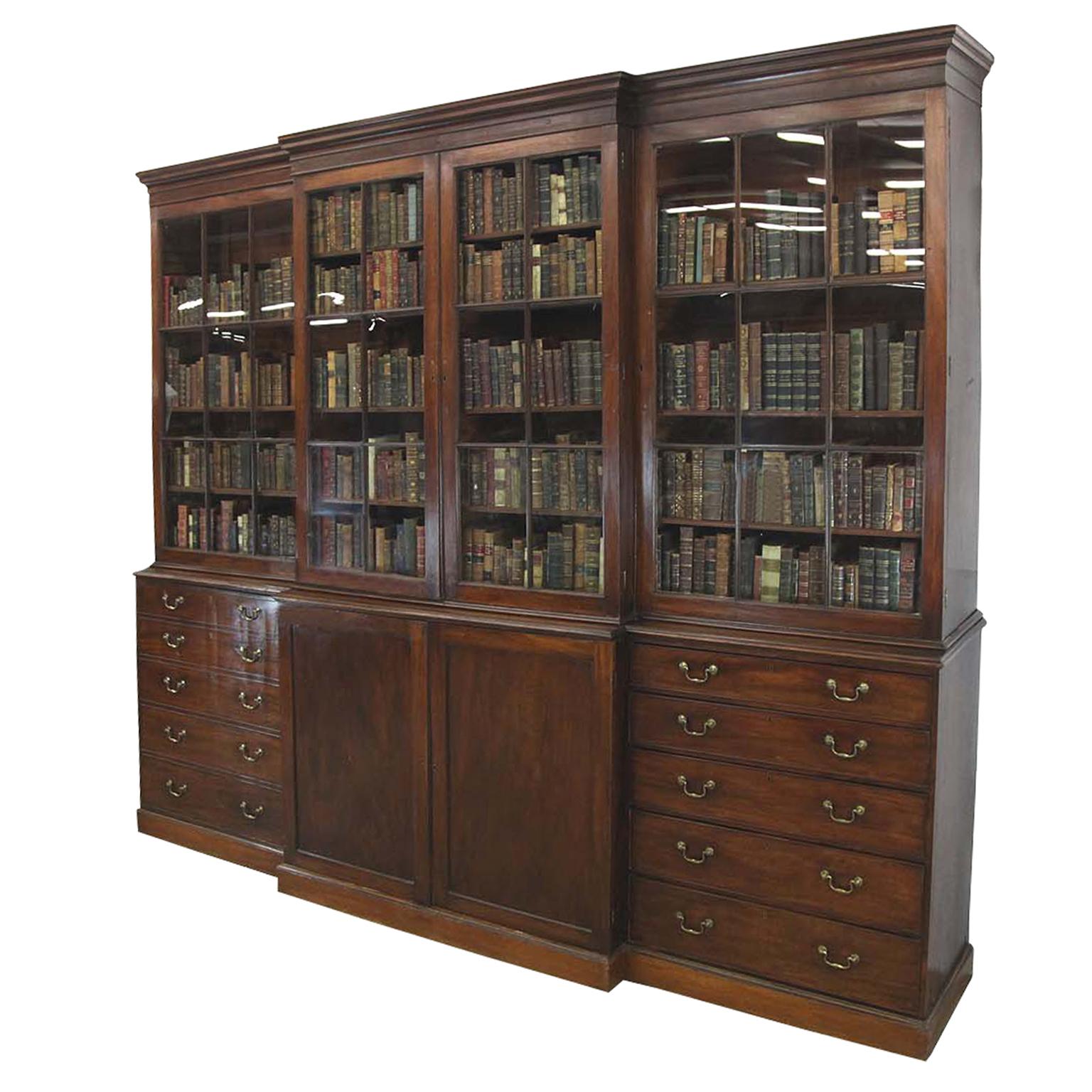 Large Pine Bookcase at 1stdibs