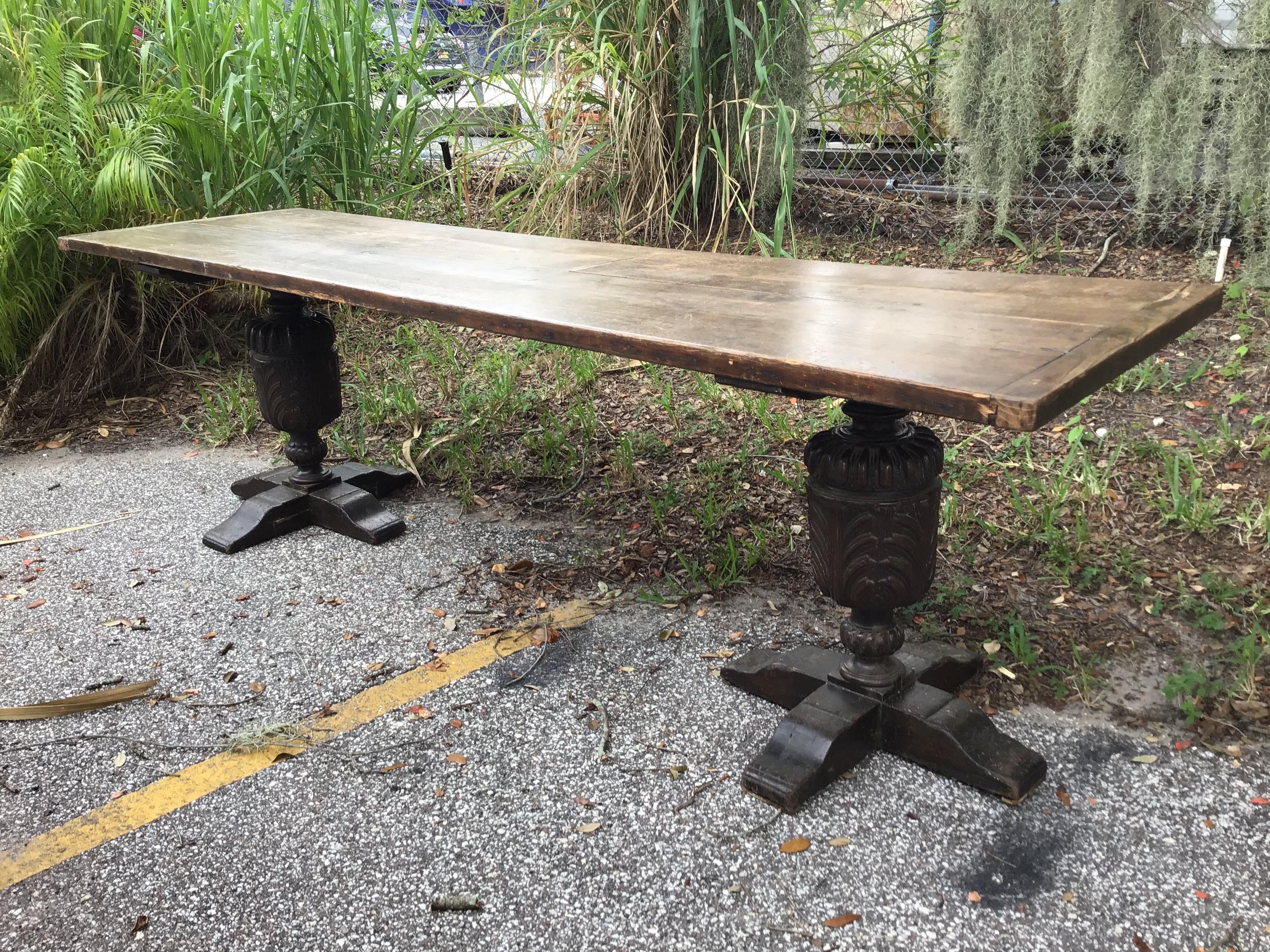 Large 18th Century English Oak Refectory Table 9