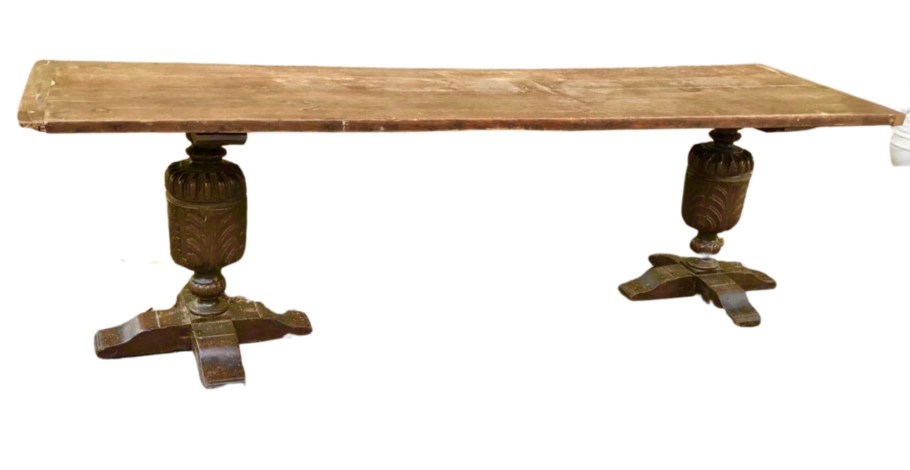 Large 18th Century English Oak Refectory Table 2