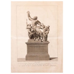 Großer Gravur aus dem 18. Jahrhundert von Francesco Piranesi Laocoonte Grand Tour
