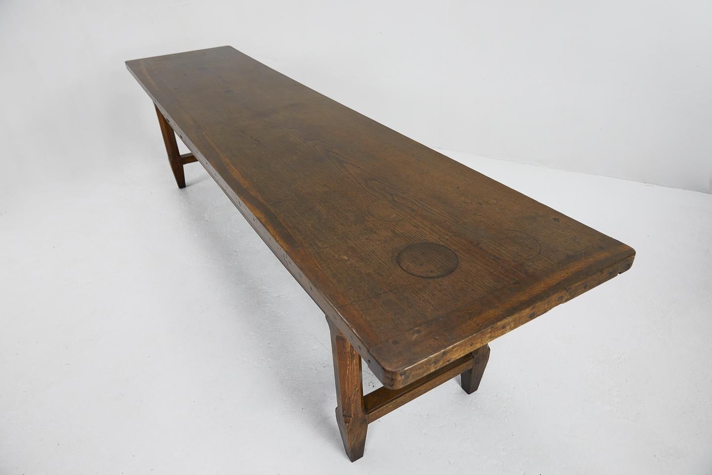 Oak Large 18th Century Farmhouse Table