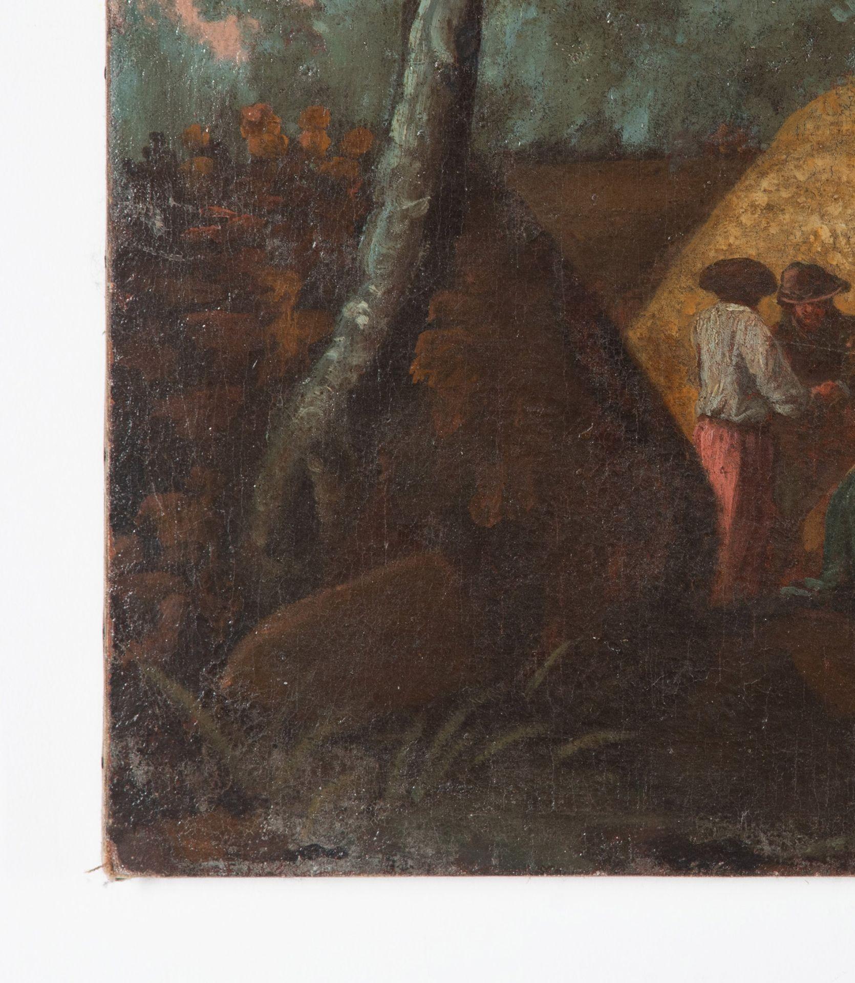 Large 18th Century Flemish Oil on Canvas Painting 5