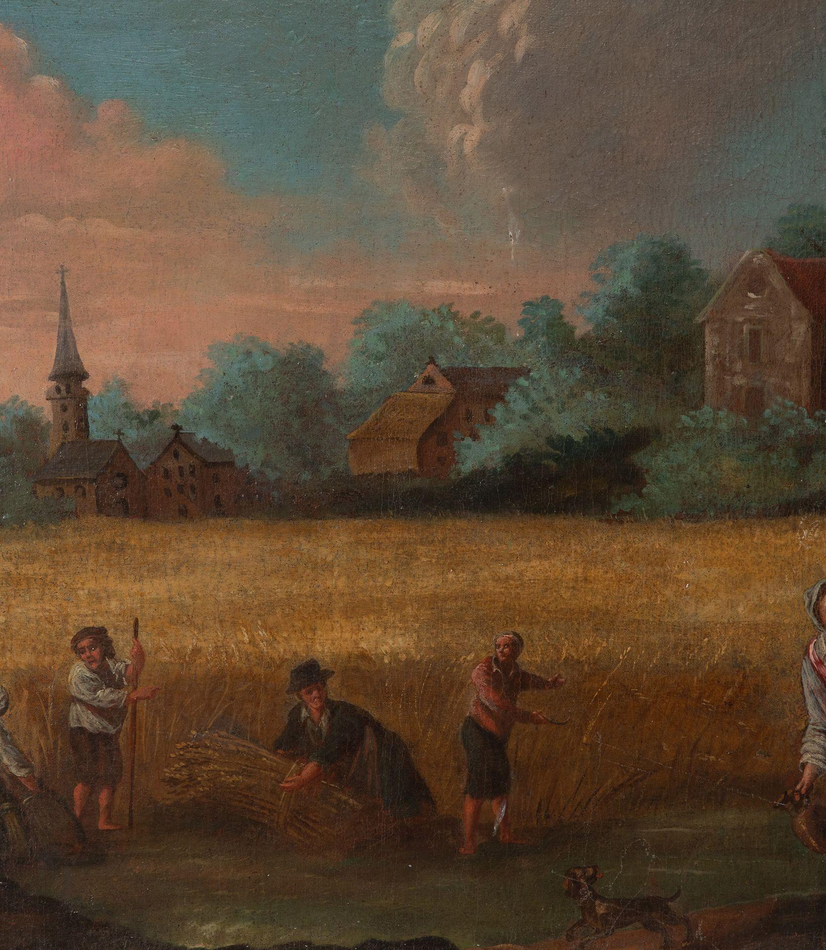 Large 18th Century Flemish Oil on Canvas Painting 2