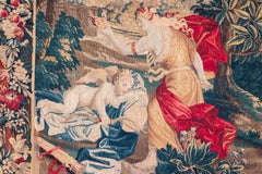 Large 18th Century Flemish Tapestry Depicting Cupid And Psyche