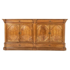 Grande enfilade francese del XVIII secolo in legno di ciliegio