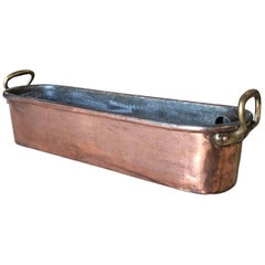 Large 18th Century French Copper Fish Pan