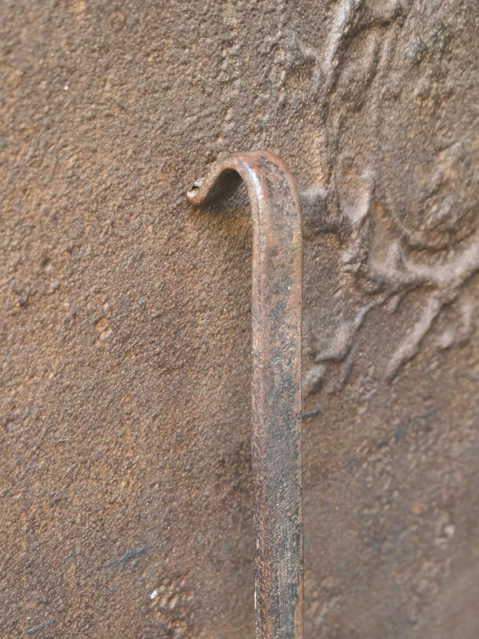 Forged Large 18th Century French Fireplace Shovel or Fire Shovel For Sale