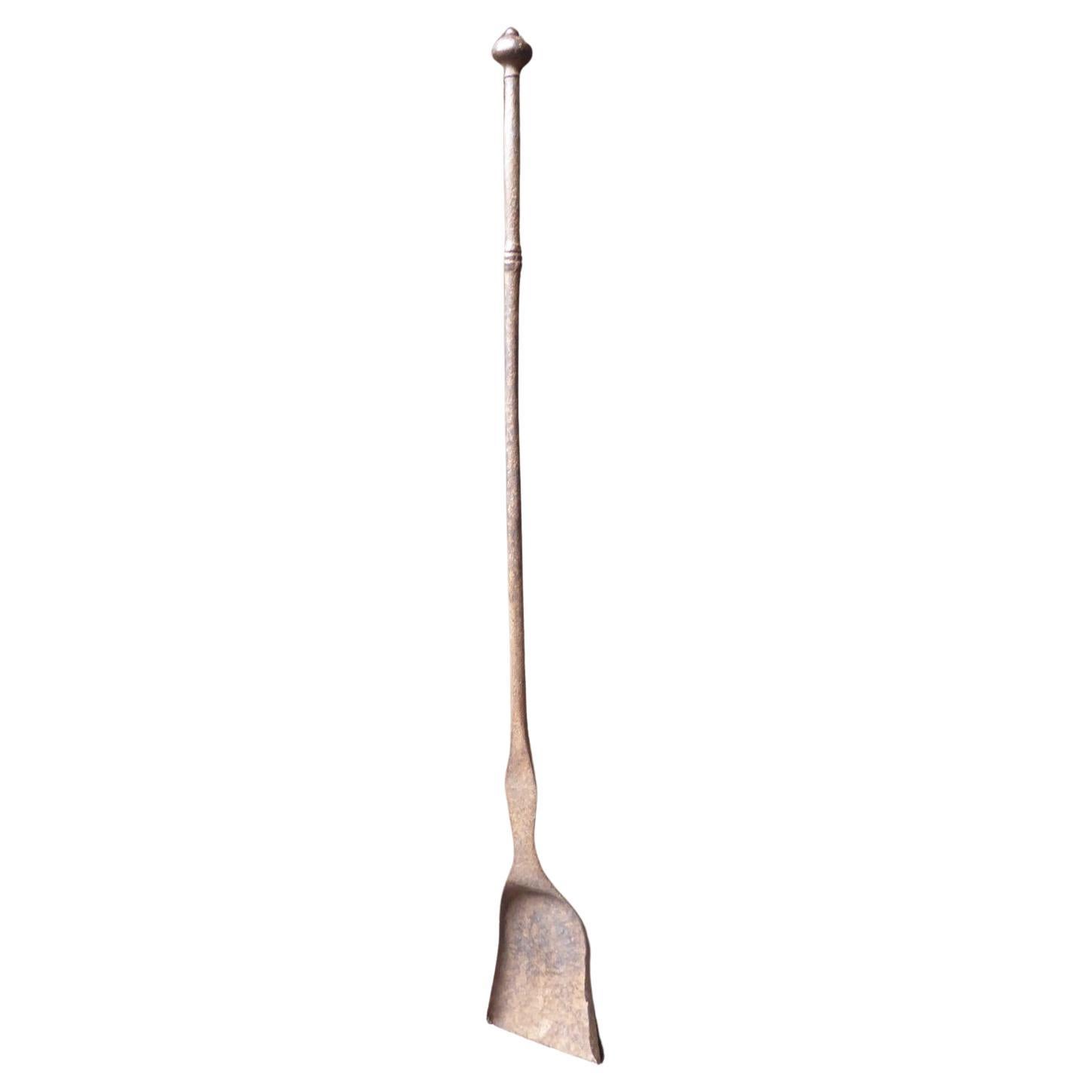 Large 18th Century French Fireplace Shovel or Fire Shovel