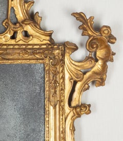 Large 18th Century French Louis XVI Period Giltwood Mirror