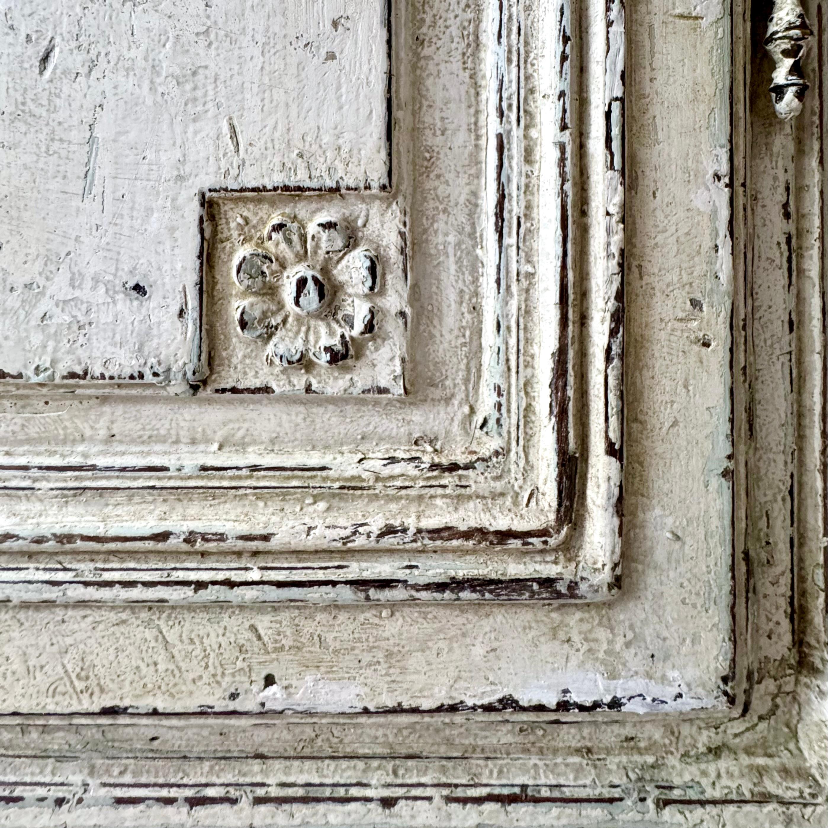 Large 18th Century French Louis XVI Style Painted Bookcase 9