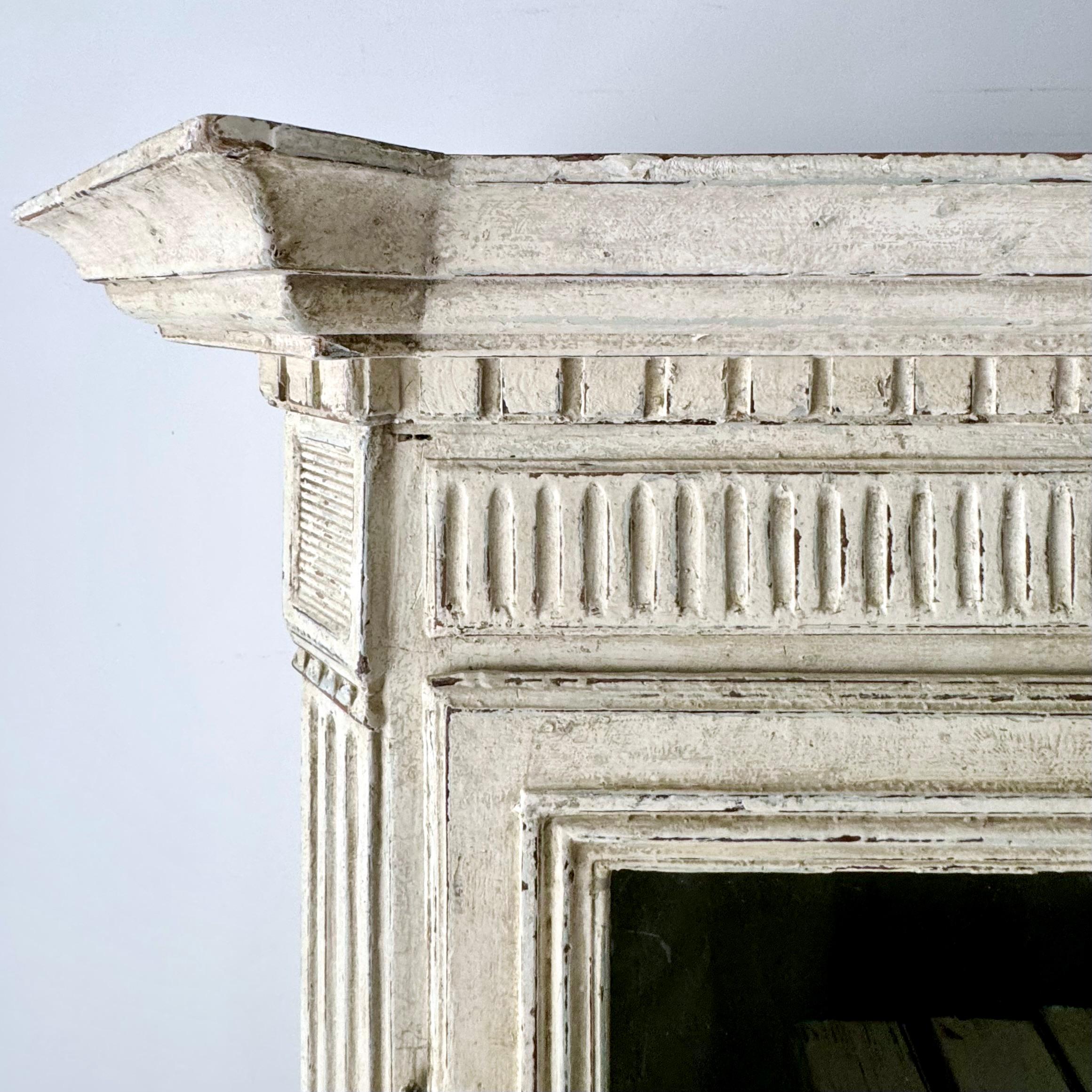 Large 18th Century French Louis XVI Style Painted Bookcase 1