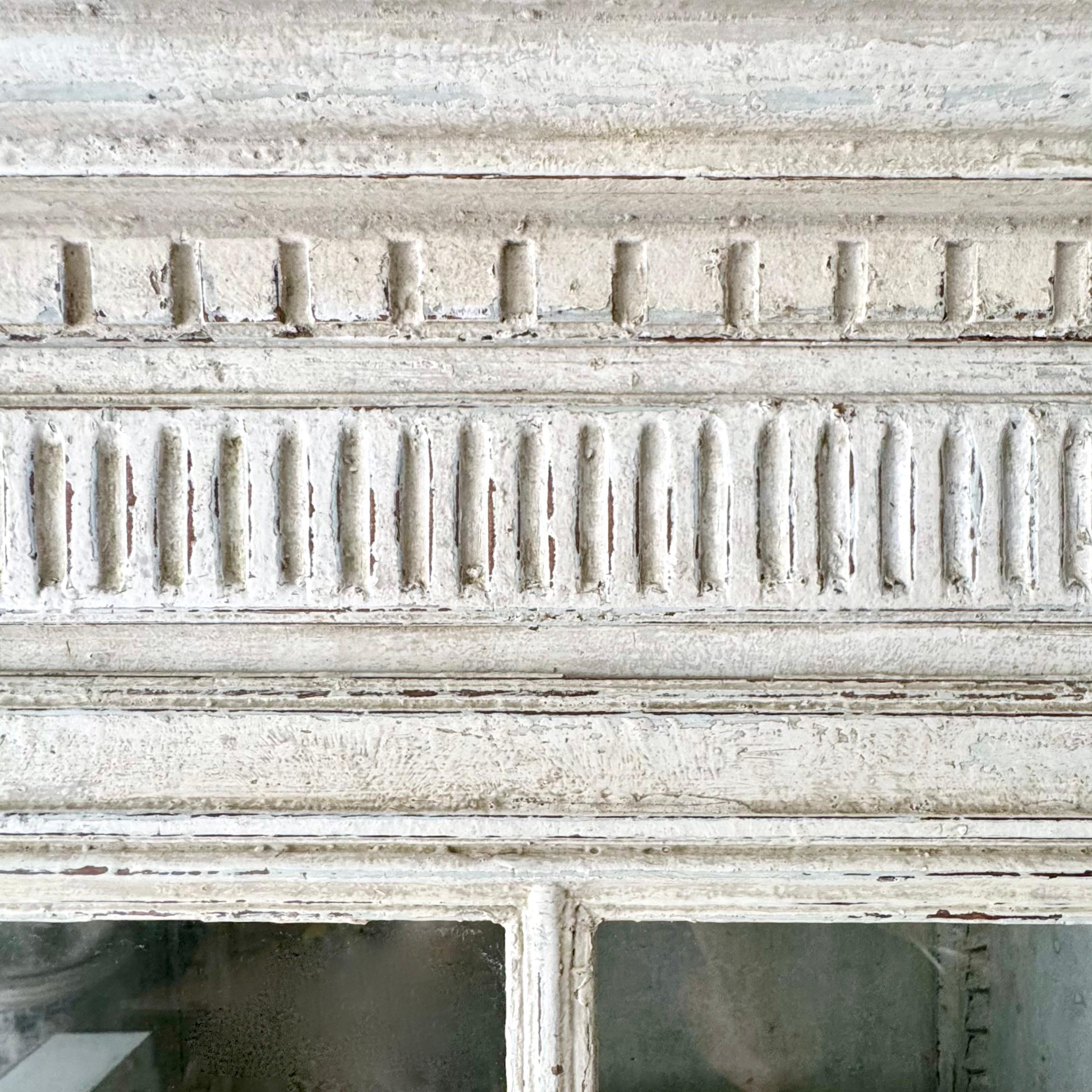 Large 18th Century French Louis XVI Style Painted Bookcase 2
