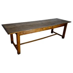 Large 18th Century French Oak Farmhouse Refectory Table, Drawer
