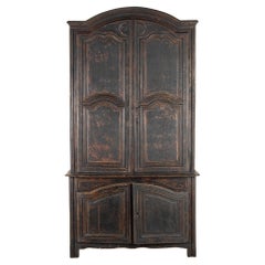 Gran armario francés pintado del siglo XVIII