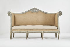 Large 18th Century French Sofa with Original Paint
