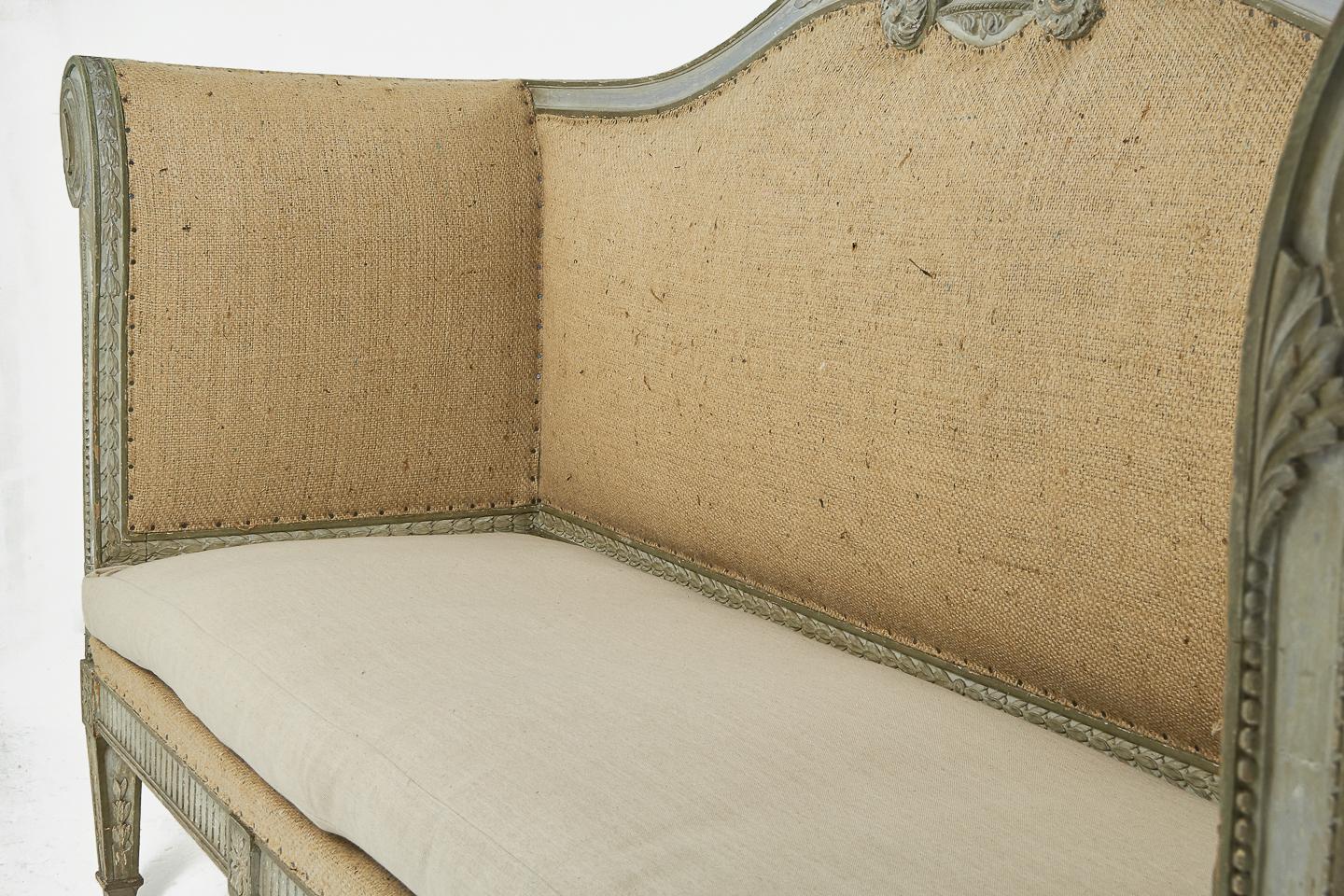 18th Century and Earlier Large 18th Century French Sofa with Original Paint