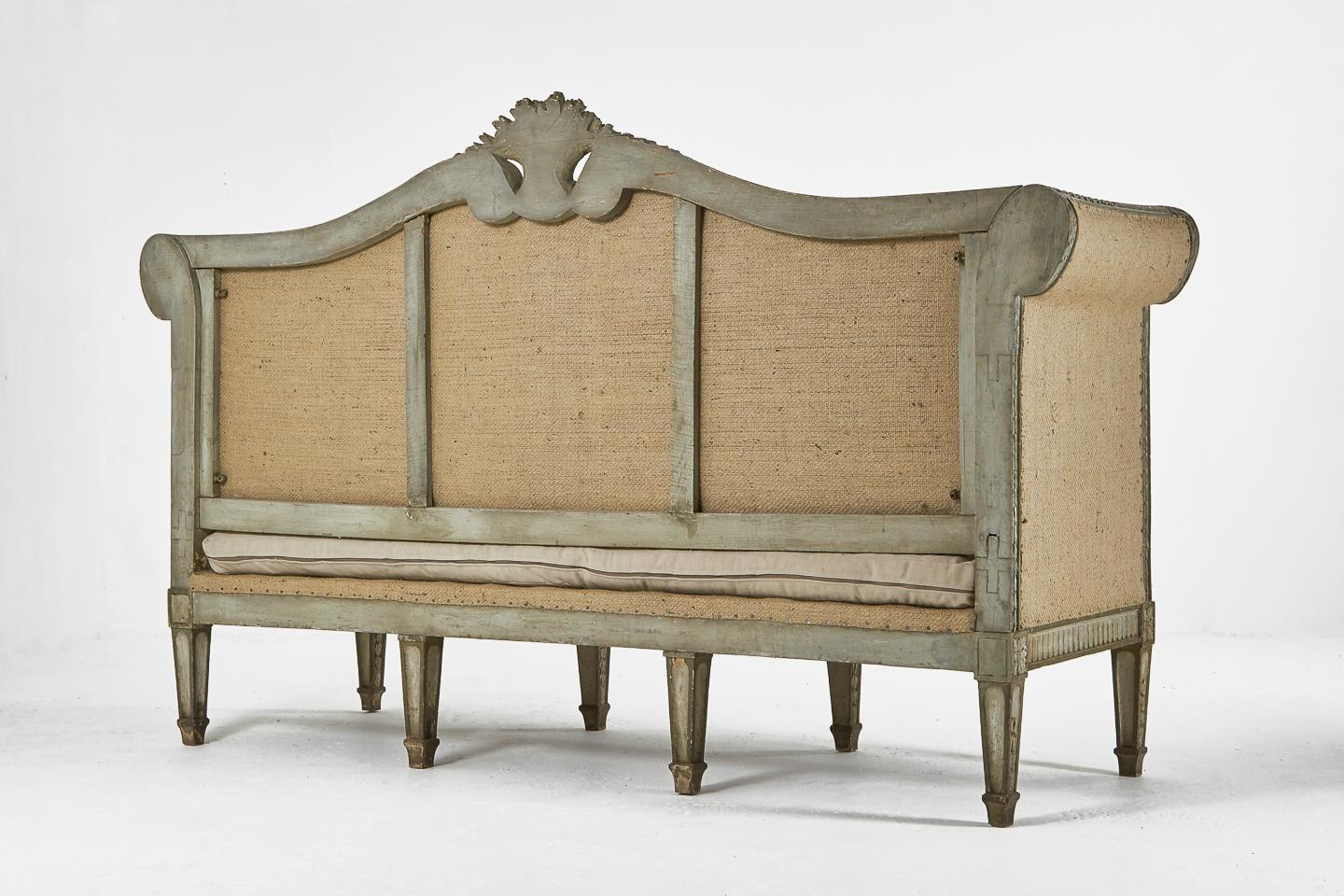 Large 18th Century French Sofa with Original Paint 4