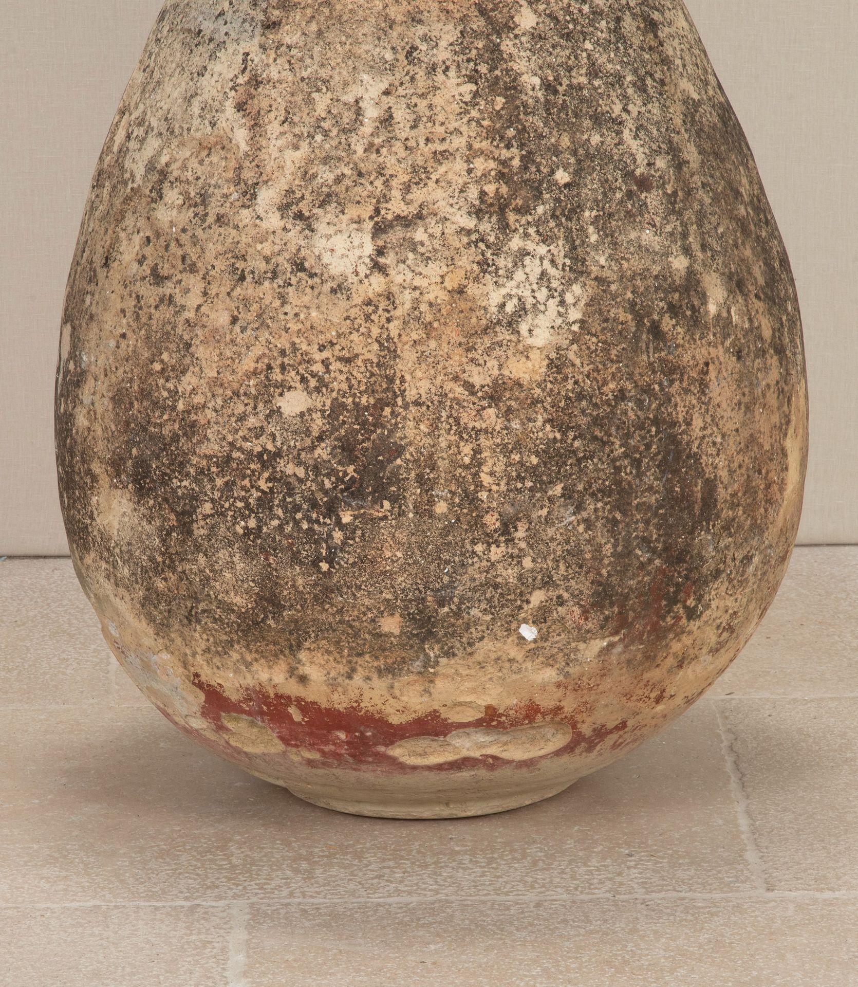 Terracotta Large 18th Century French Stone Biot Pot For Sale