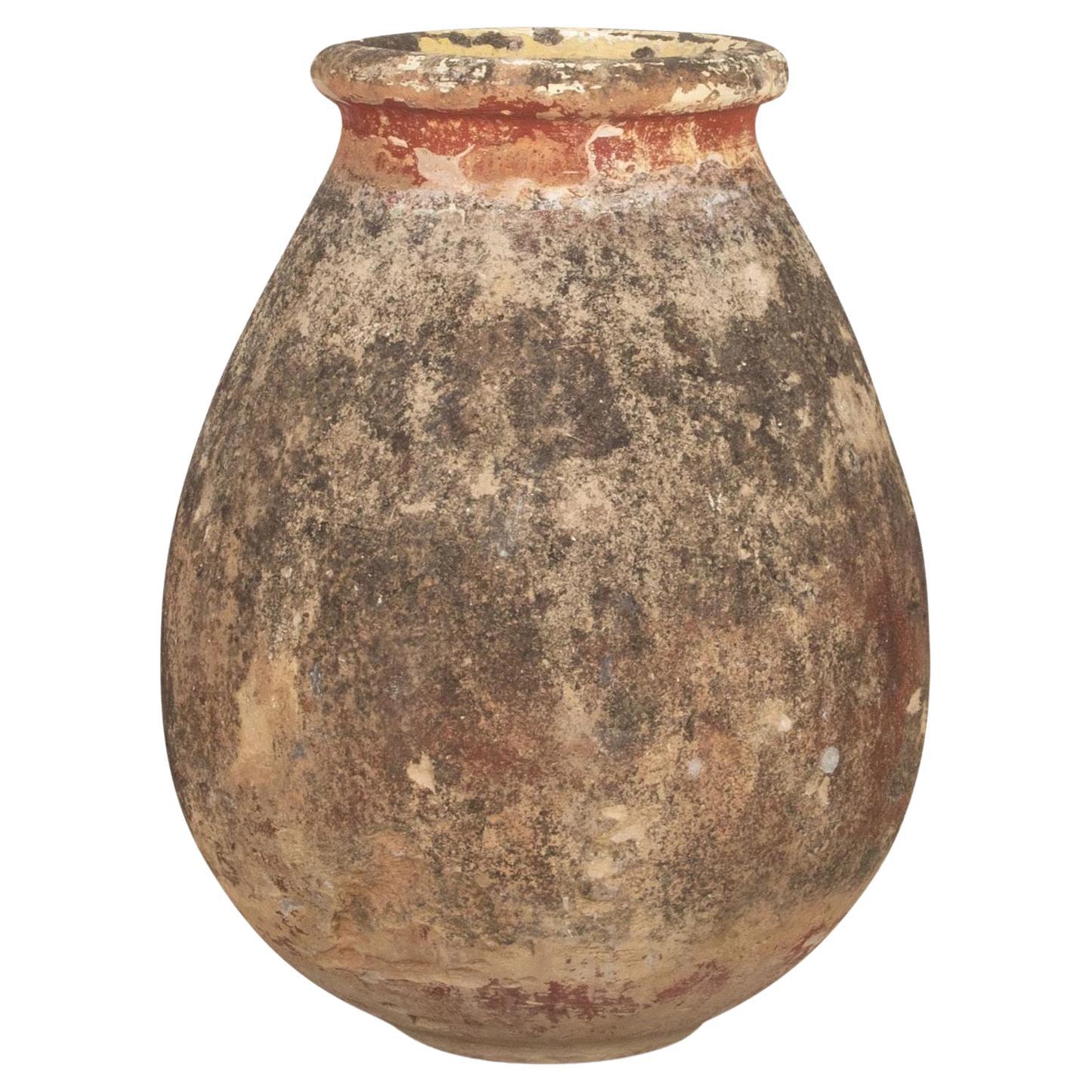 Gran maceta francesa de piedra Biot del siglo XVIII en venta