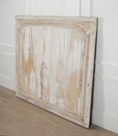 Large 18th Century French White Painted Moulded Panel