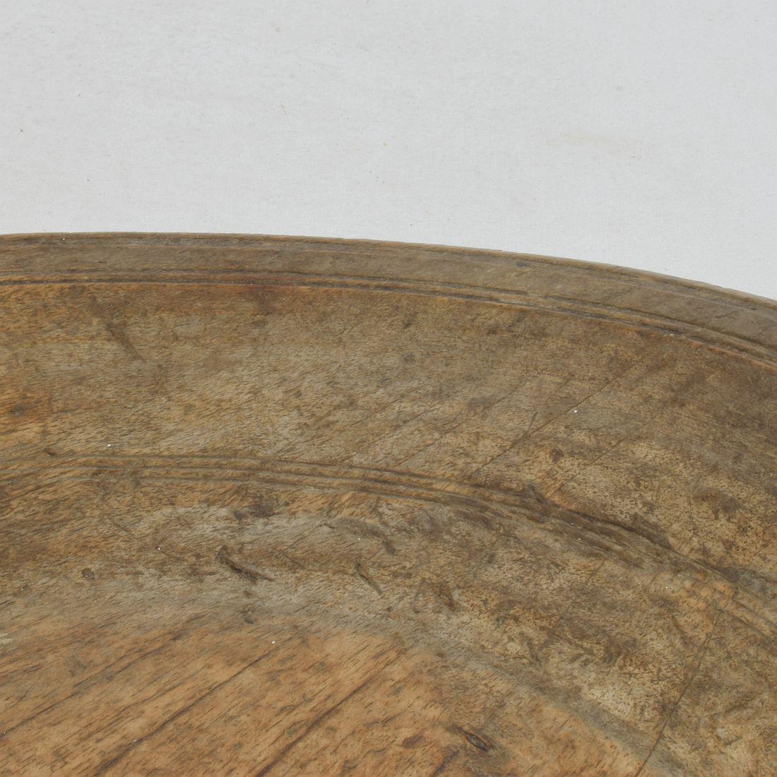 Large 18th Century French Wooden Bowl / Platter For Sale 13