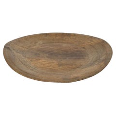 Large 18th Century French Wooden Bowl / Platter