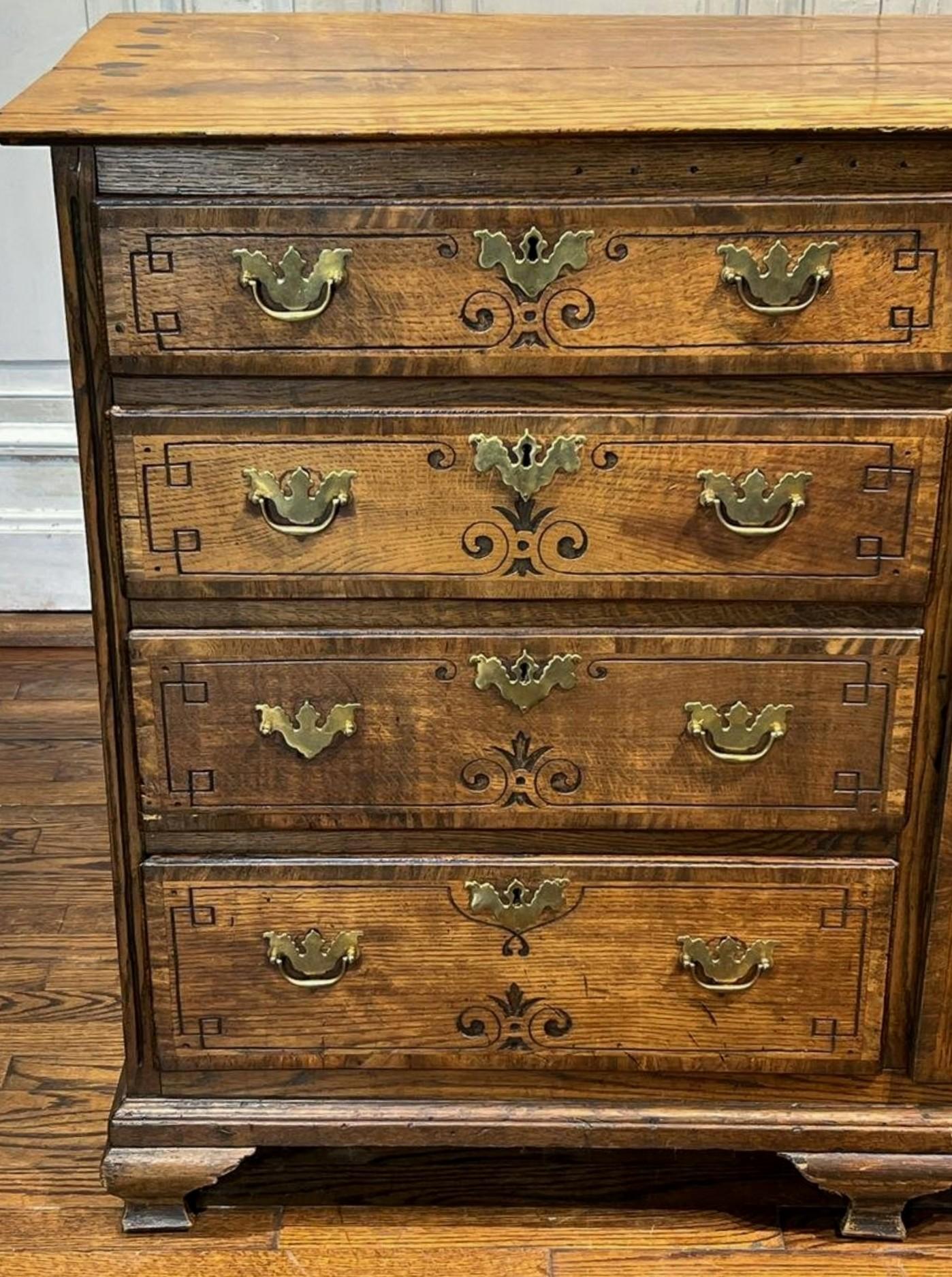Large 18th Century George III Period English Oak Welsh Dresser Cabinet 3