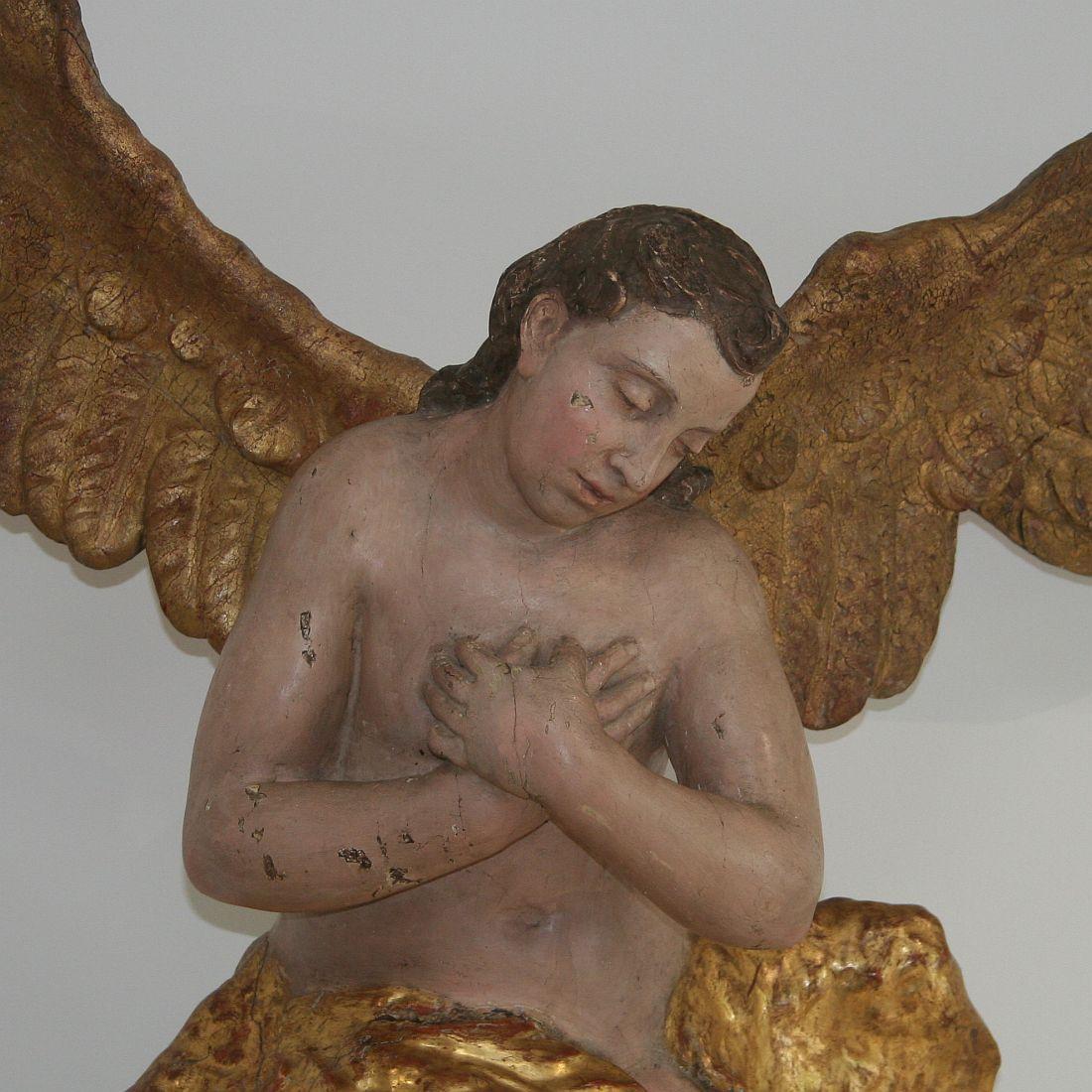 Large 18th Century Gilded Italian Baroque Angel 4