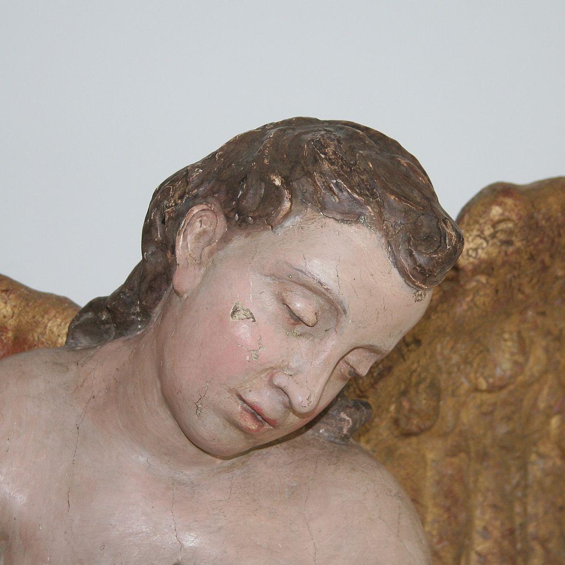 Large 18th Century Gilded Italian Baroque Angel 5
