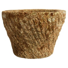 Jardinera de mortero grande de granito del siglo XVIII 9 lb