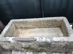 Large 18th Century Hand Carved Stone Trough Fountain Basin Planter Container LA