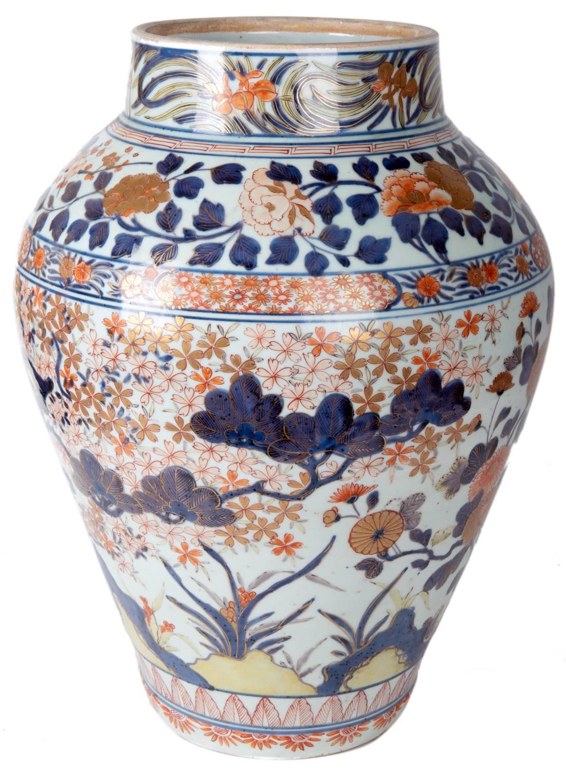 18th Century and Earlier Large 18th Century Imari Vase