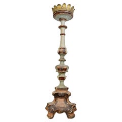 Large 18th Century Italian Baroque Candlestick