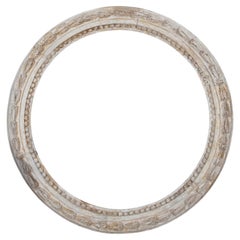 Large 18th Century Italian Carved Circular Oculus Frame