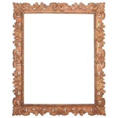 Antique Large 18th Century Italian Carved Frame