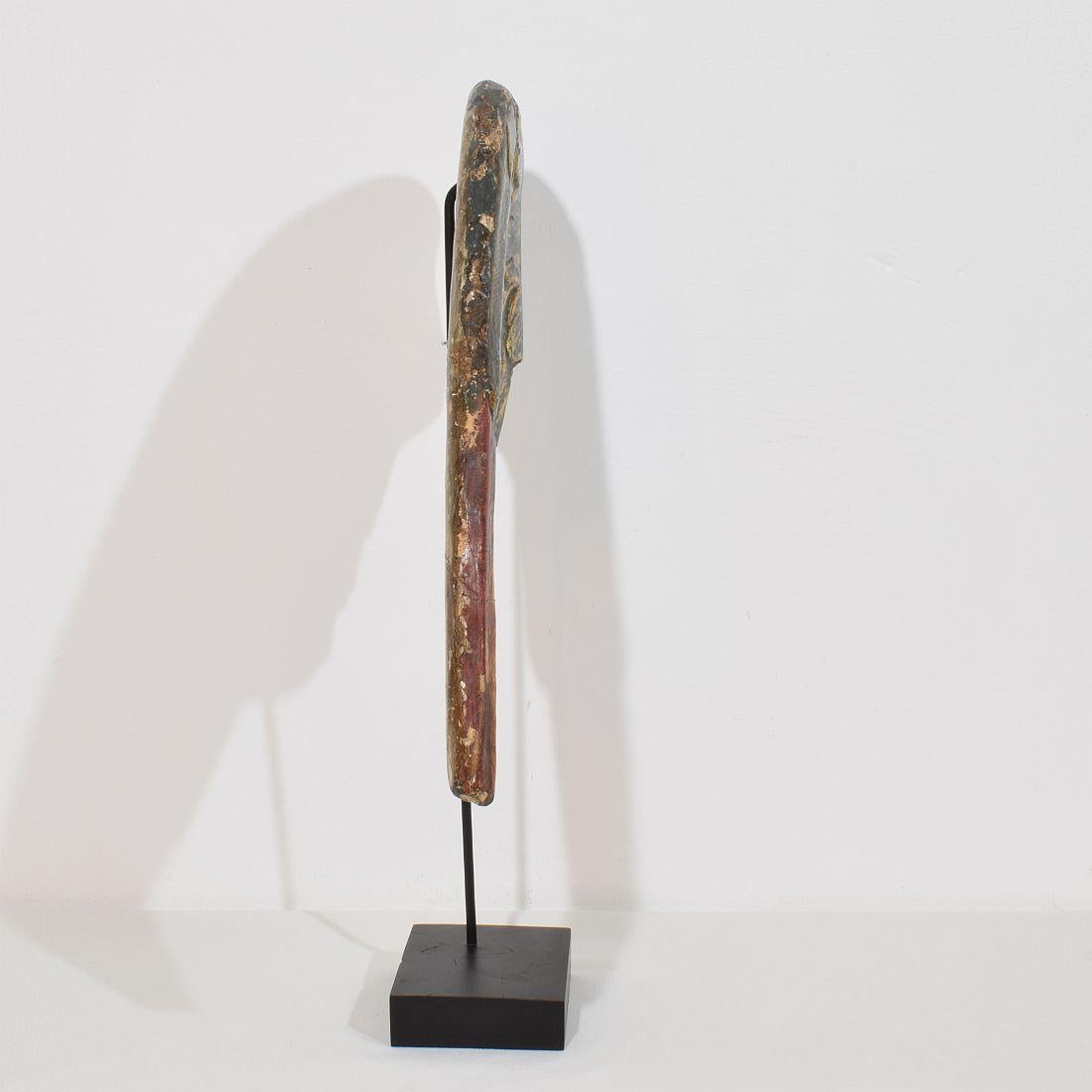 Gran ala de madera tallada italiana del siglo XVIII de un ángel barroco Italiano en venta