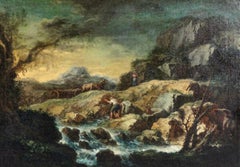 Large 18th Century Italian Landscape Painting