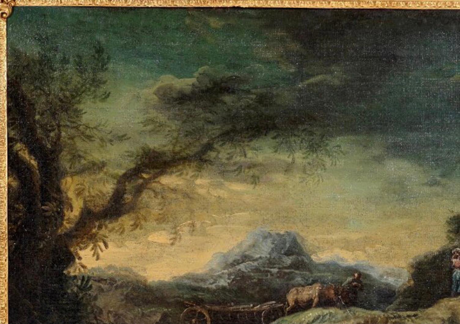 Large 18th Century Italian Landscape Painting 1
