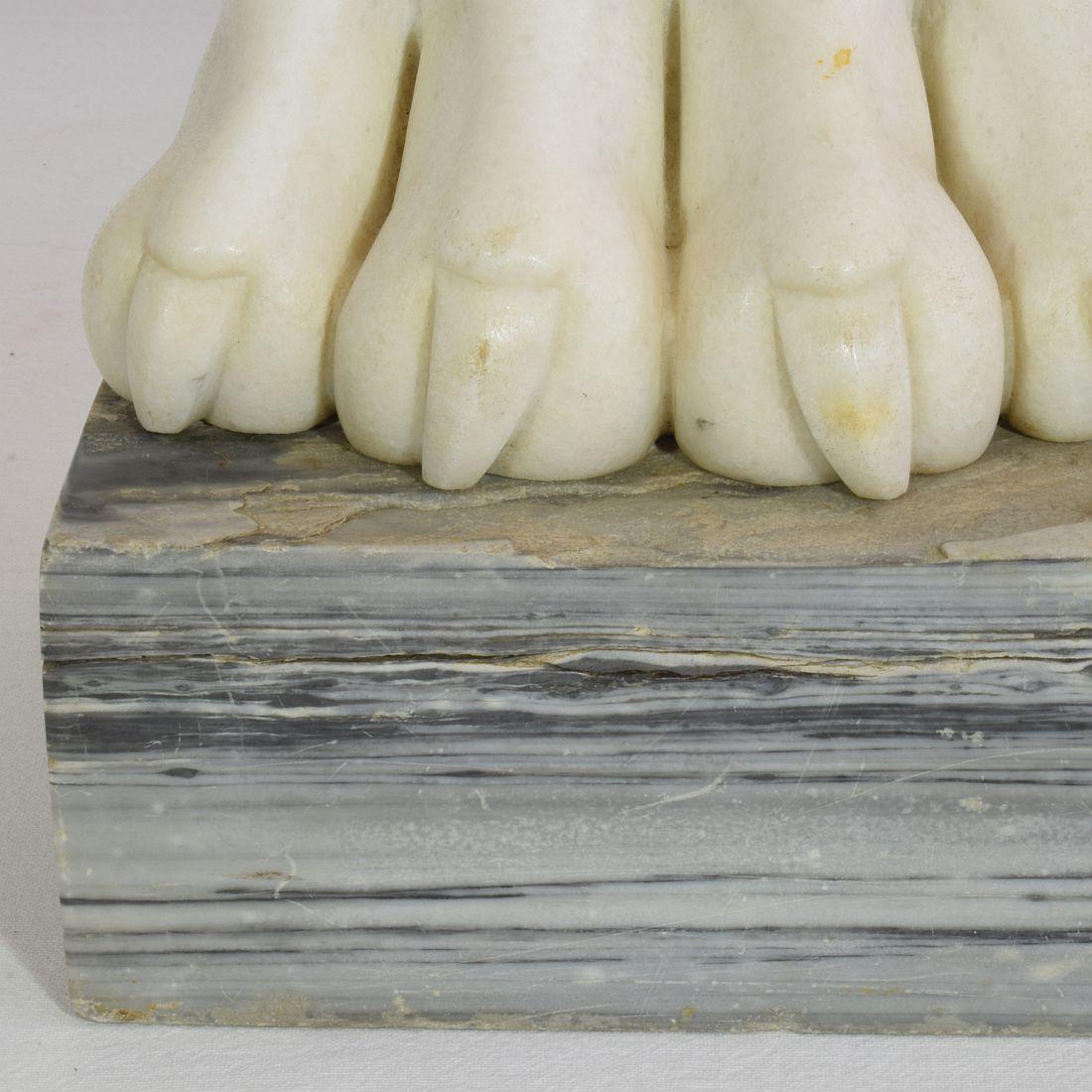 Large 18th Century Italian Marble Claw 9