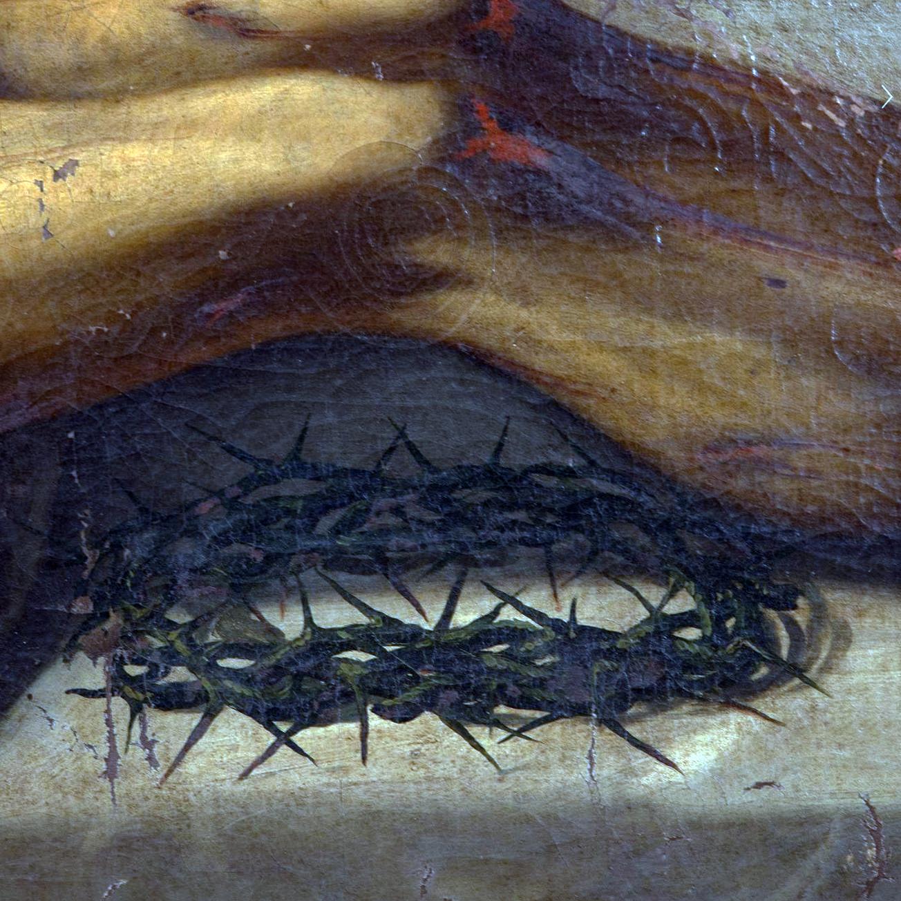 Große 18. Jahrhundert Italienisch Öl auf Leinwand Gemälde von Christus (18. Jahrhundert und früher) im Angebot