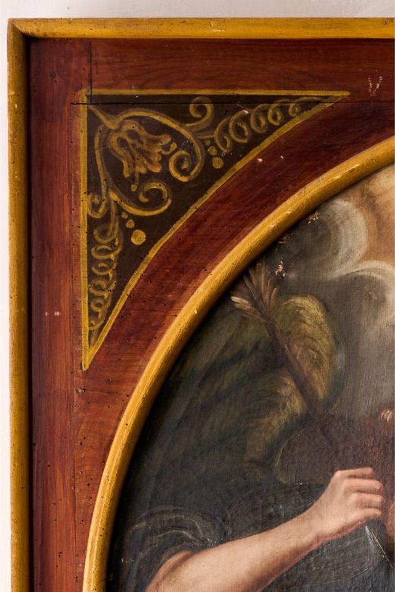 Large 18th century Italian oil on canvas Religious painting 5