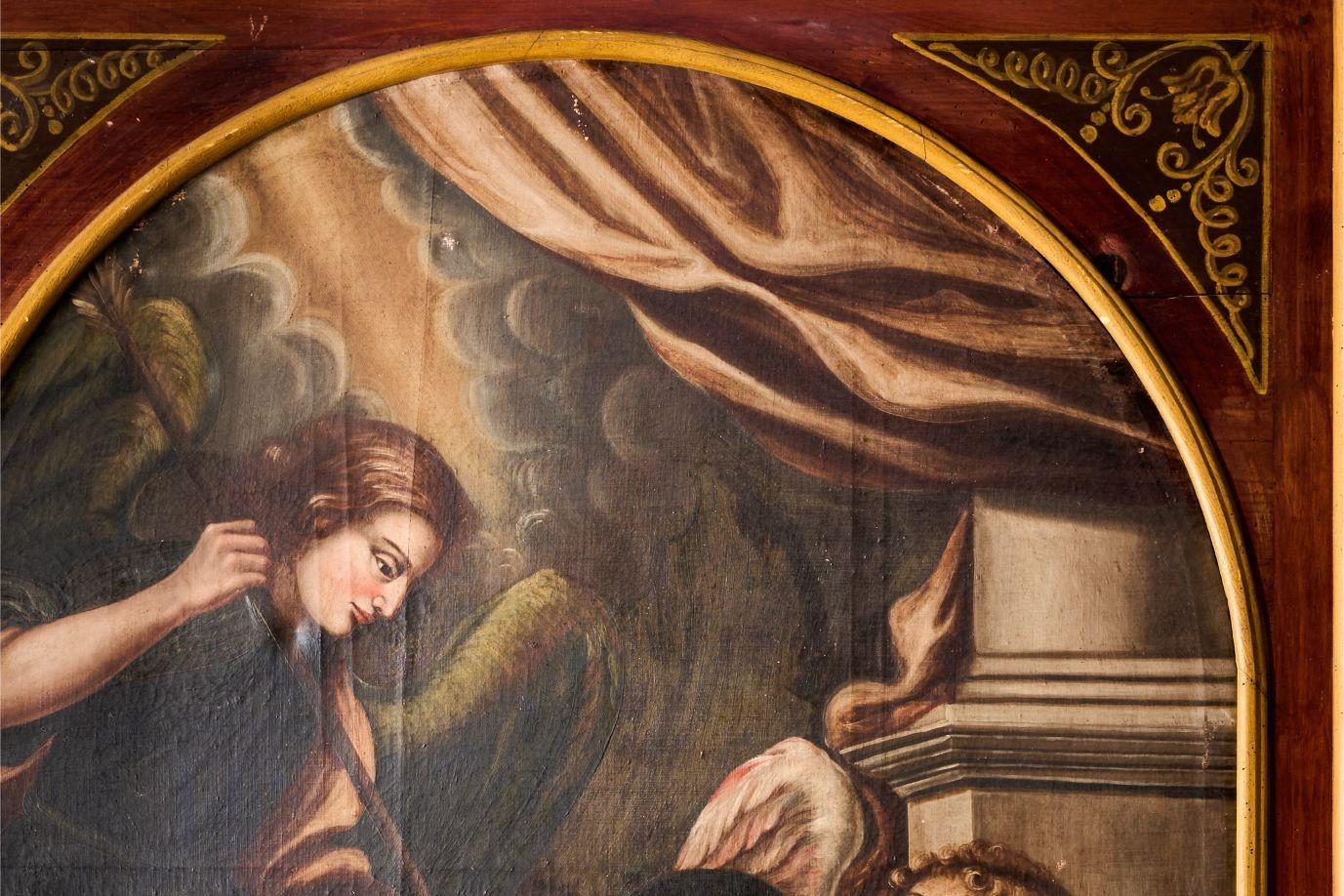 Large 18th century Italian oil on canvas Religious painting 2