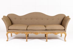 Large 18th Century Italian Rococo Giltwood Sofa