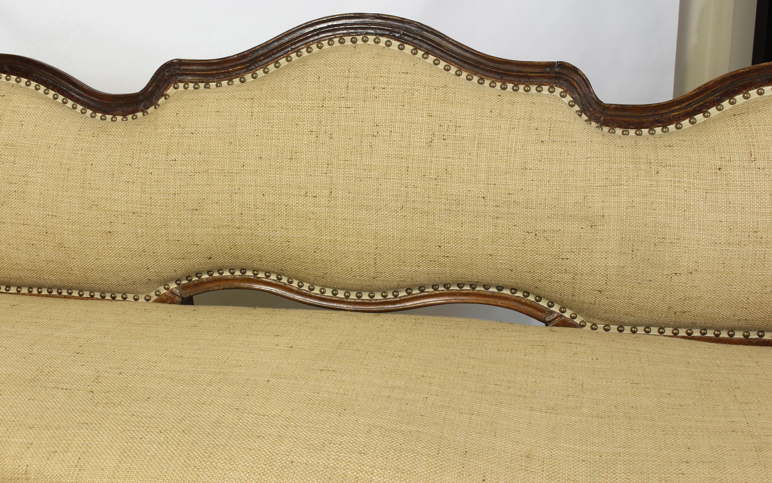 Large 18th Century Italian Upholstered Bench 7
